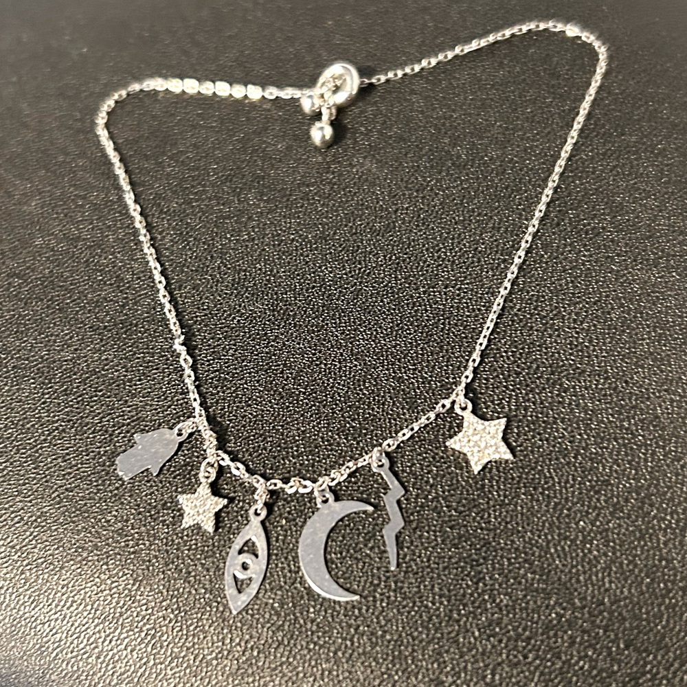 Hamza Evil Eye Star Lightening Bolt Bracelet